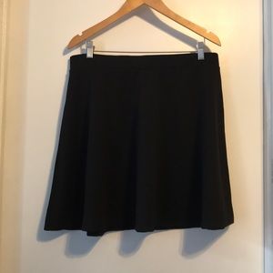 Forever21 Plus Size Black Skater Skirt